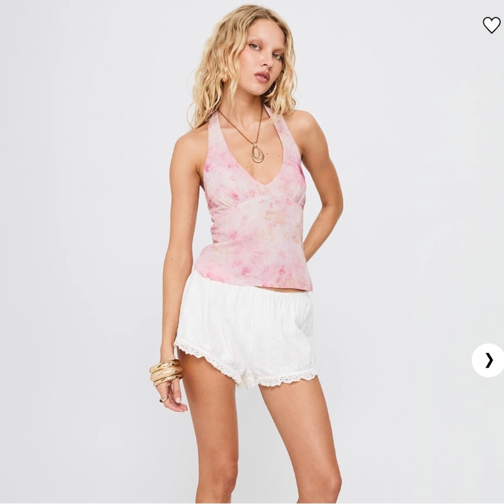 Princess Polly medium Pink Tie-Dye Halter Tank Top